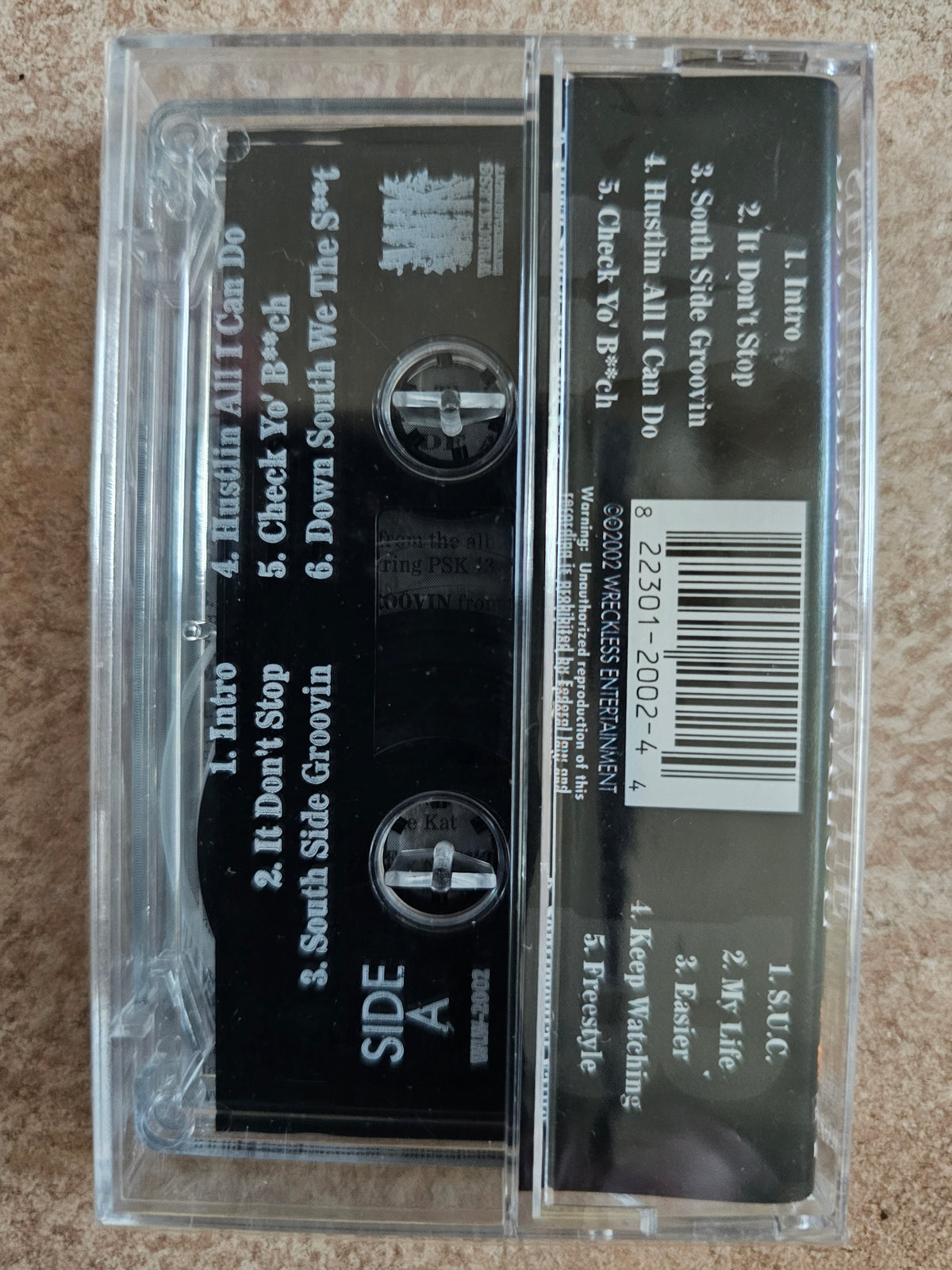Cassette case edge