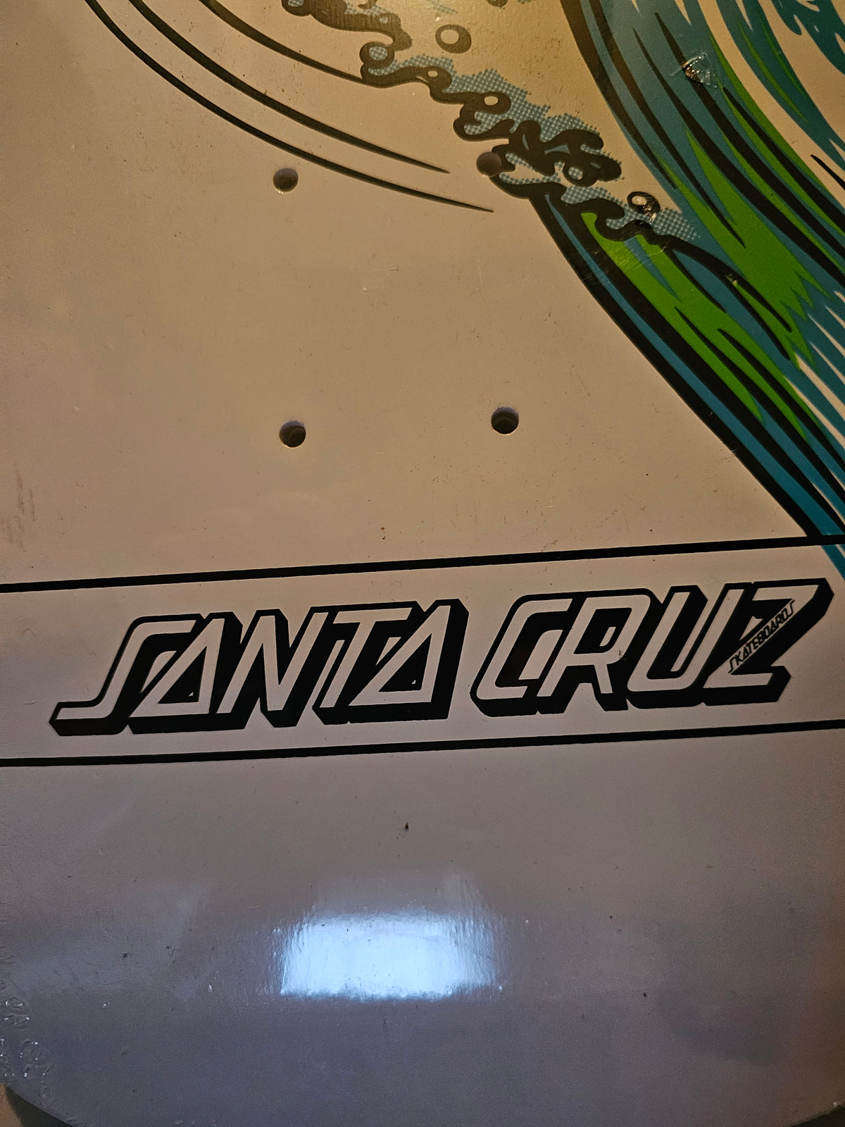 Santa Cruz Keith Meek "OG Slasher" Reissue Deck – White, 10.1" (NOS)
