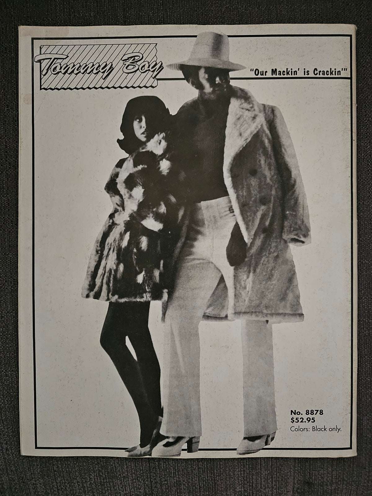 Tommy Boy clothing back-cover advertisement