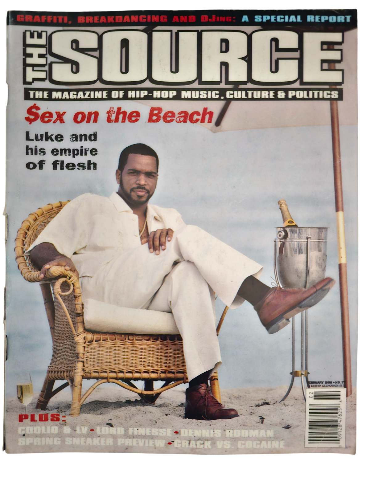 The Source February 1996 Luke front cover