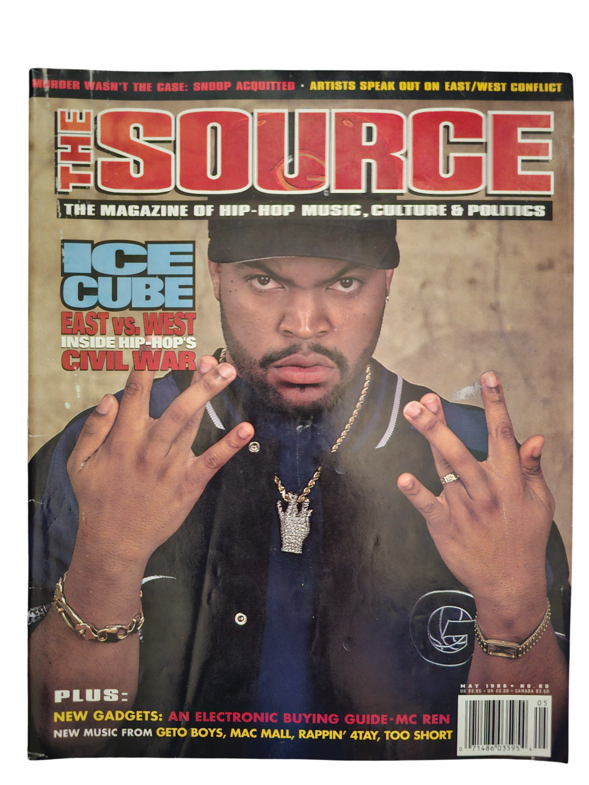 The Source May 1996 issue 80 Ice Cube front cover