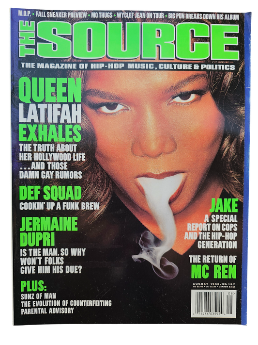 The Source issue 107 August 1998 Queen Latifah front cover