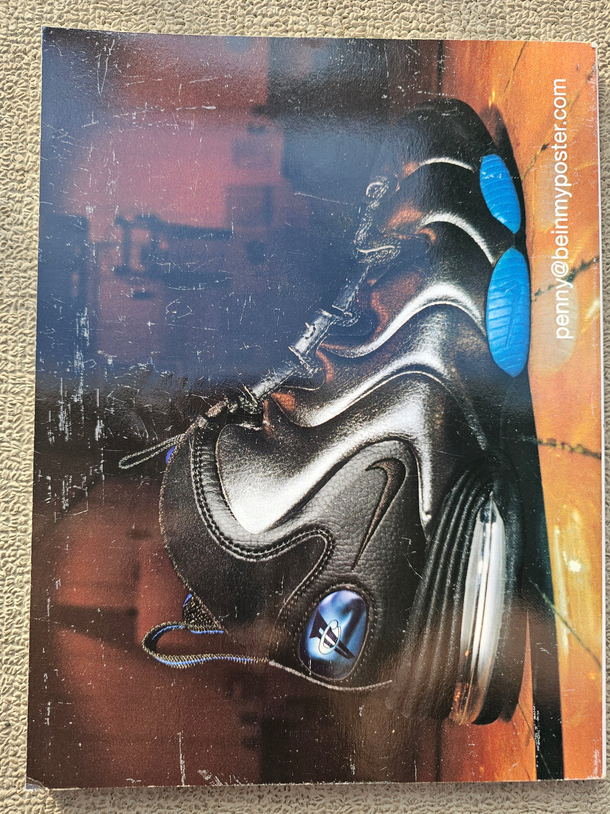 The Source January 1998 back cover featuring Nike footwear advertisement with visible scuffing