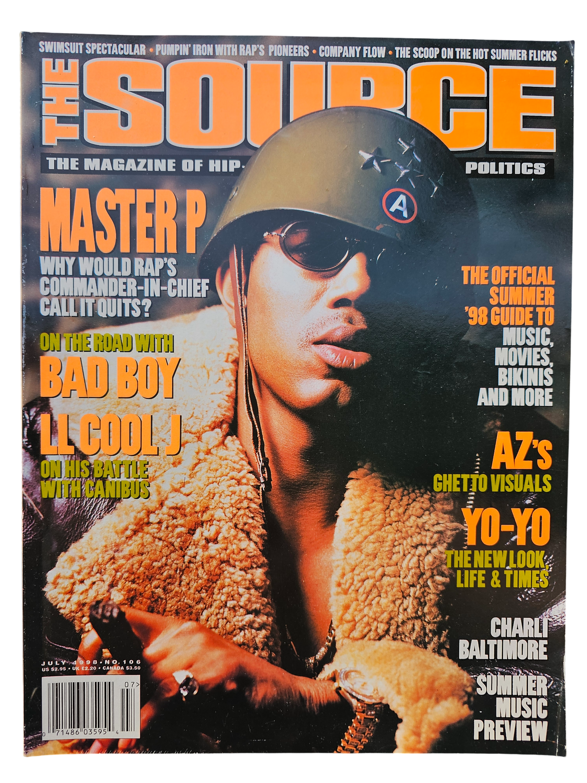 The Source issue 106 July 1998 Master P front cover