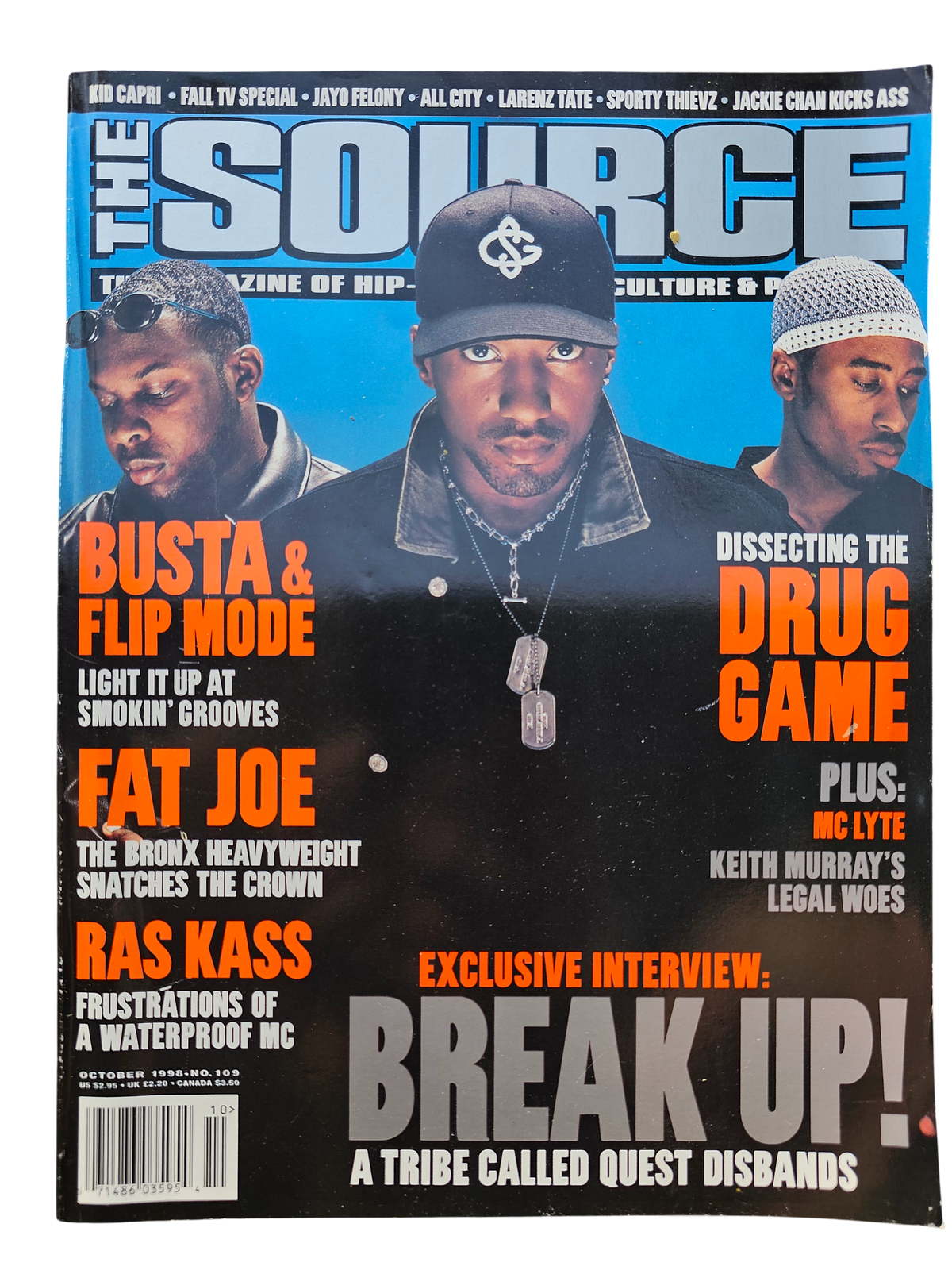 The Source issue 109 October 1998 A Tribe Called Quest cover