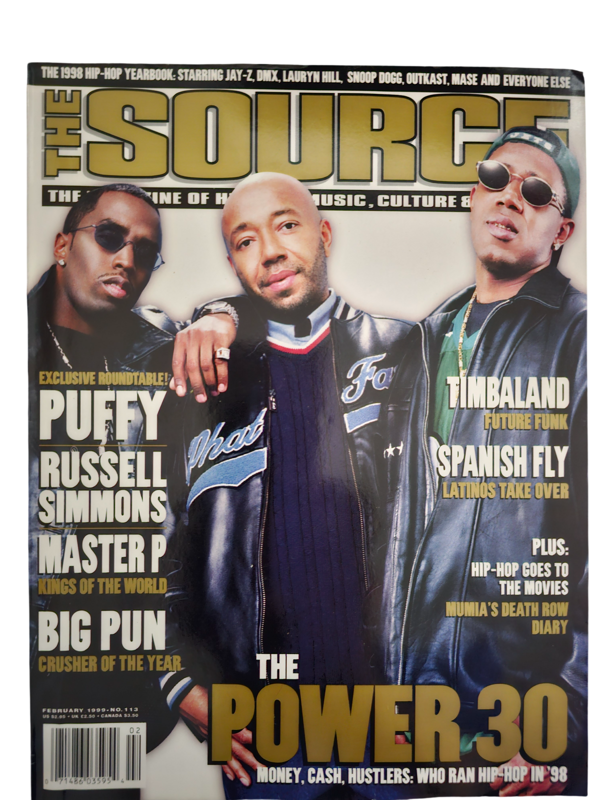 The Source February 1999 issue 113 The Power 30 front cover