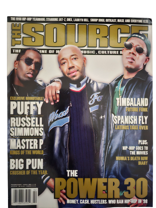 The Source February 1999 issue 113 The Power 30 front cover