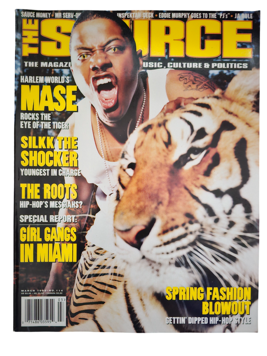 The Source March 1999 issue 114 Mase and tiger front cover