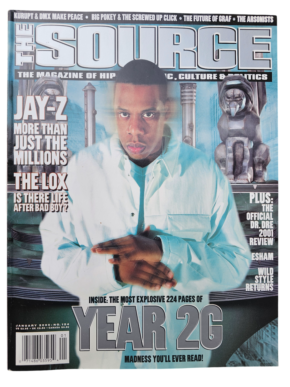 The Source January 2000 issue 124 Jay-Z Year 2G front cover