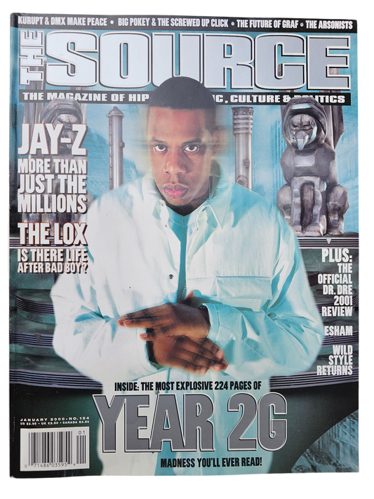 The Source January 2000 issue 124 Jay-Z Year 2G front cover