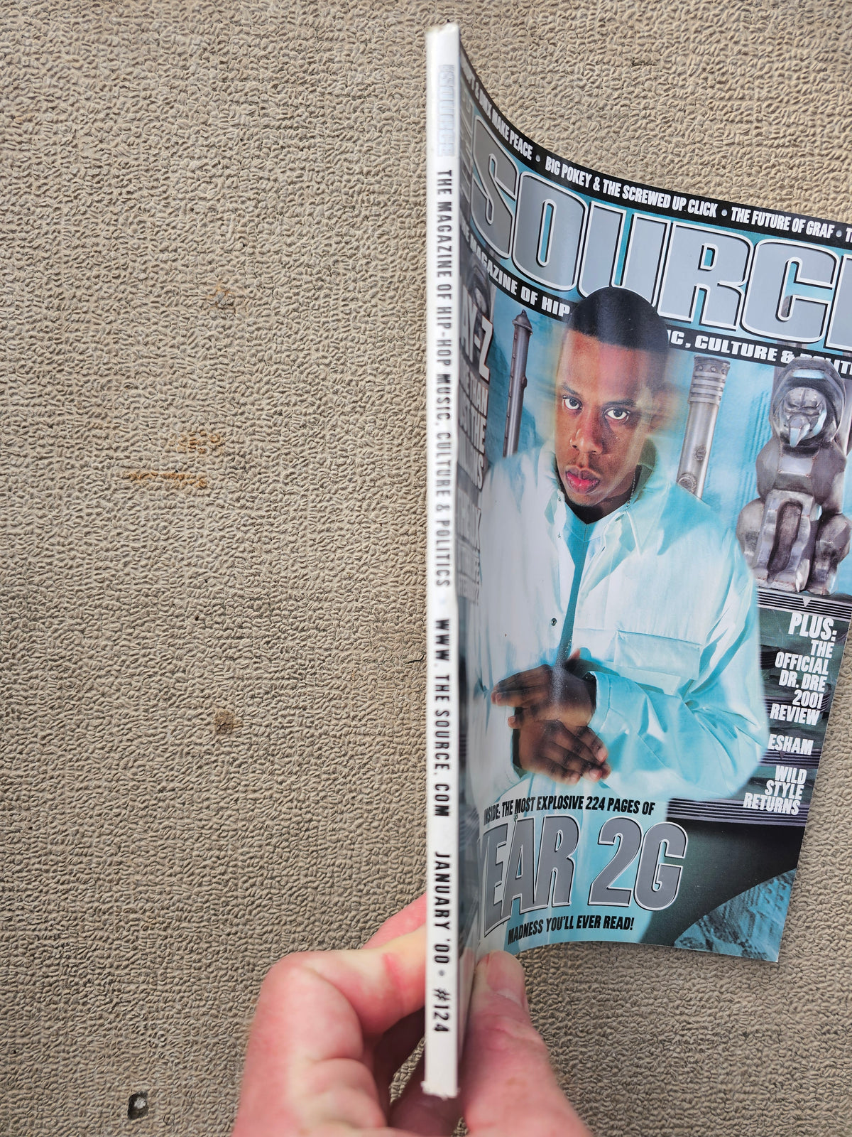 Nike Chamois Fleece back-cover advertisement with visible surface wear