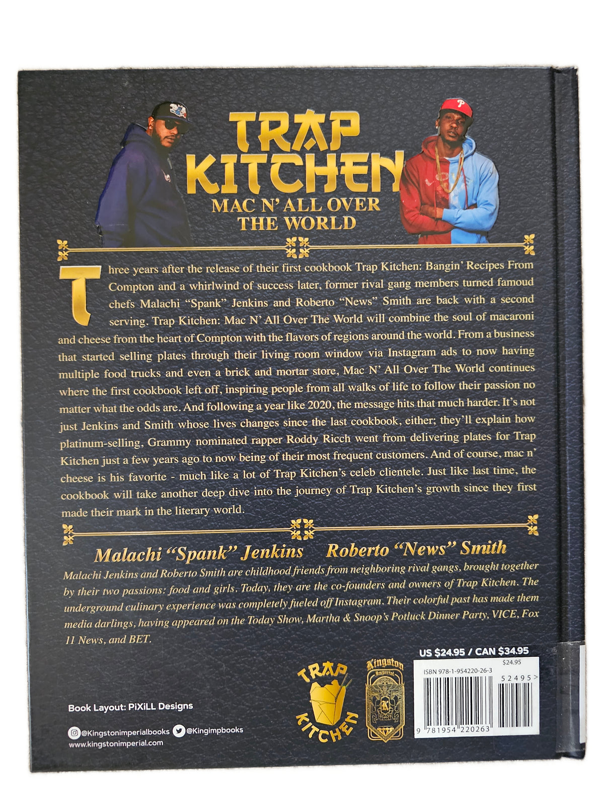 Trap Kitchen: Mac N' All Over the World (Hardcover Cookbook) - Ex-Library Reading Copy