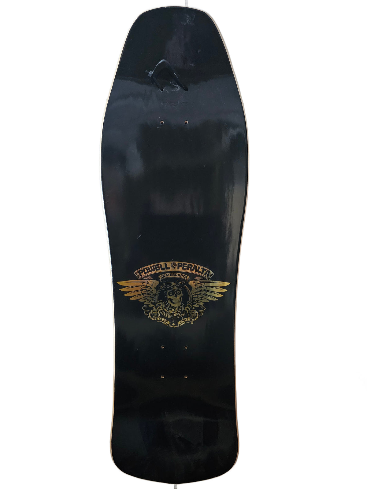 Powell Peralta Ray Underhill "Cross & Chain" Deck – Black & Gold Foil (NOS)