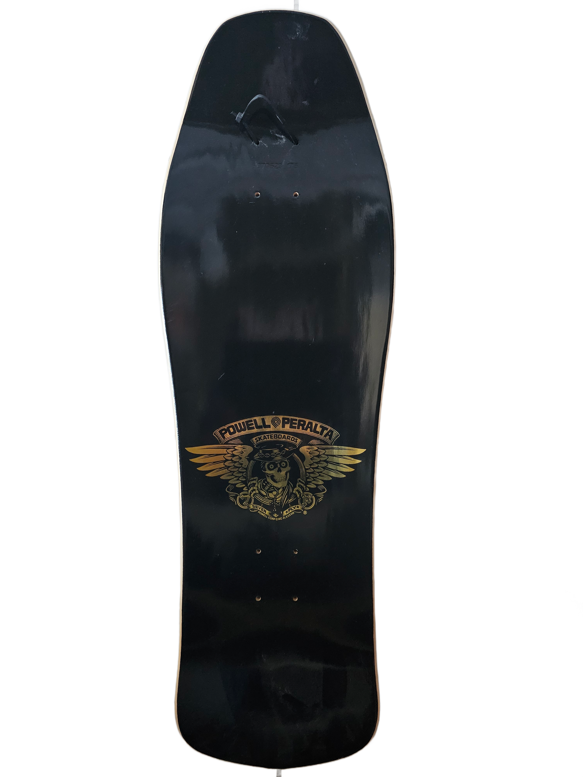 Powell Peralta Ray Underhill "Cross & Chain" Deck – Black & Gold Foil (NOS)