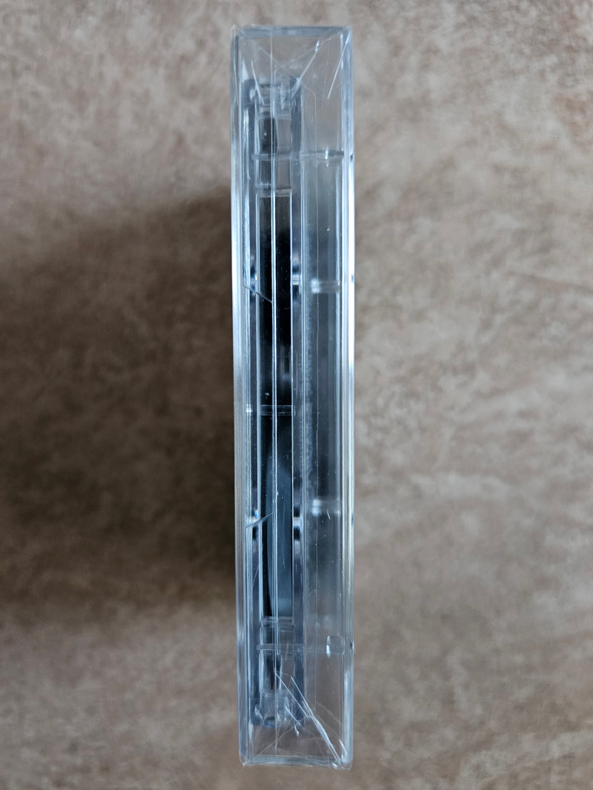 Cassette case edge showing cracking