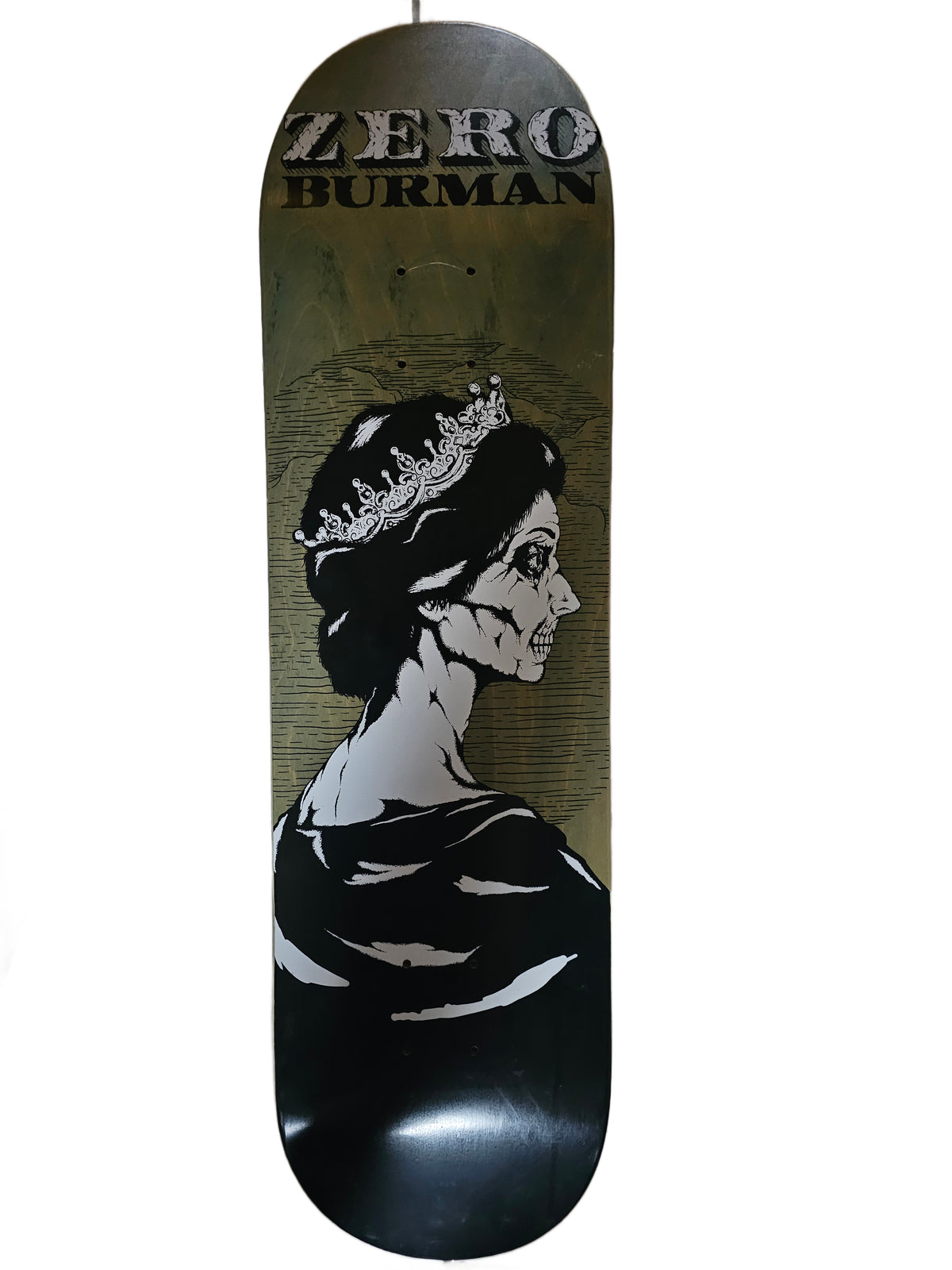 Zero Dane Burman Skateboard Deck | "Dead Presidents" Queen Graphic | 8.375"