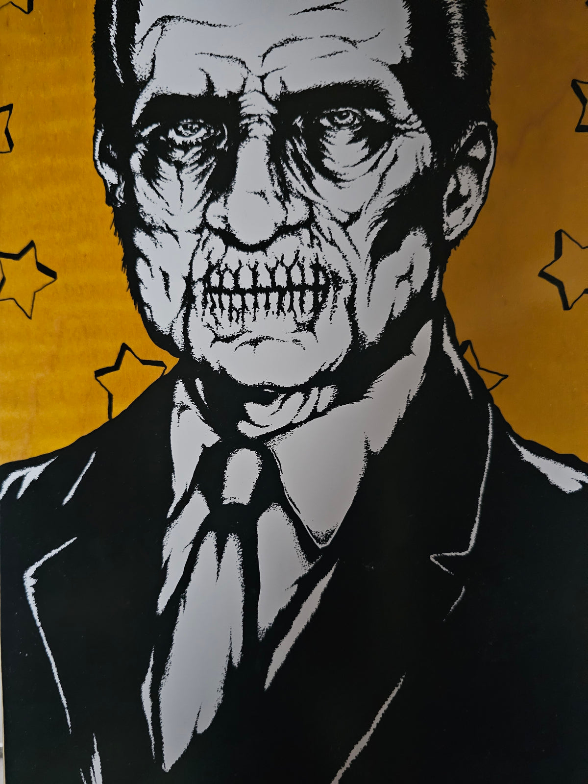 Zero Garrett Hill Skateboard Deck | "Dead Presidents" Nixon Graphic