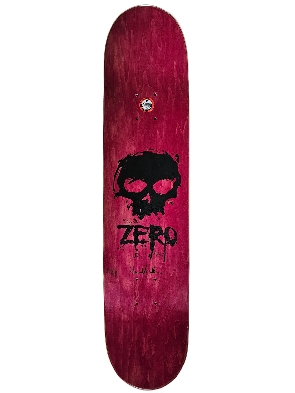 Zero "Skull & Stripes" Jamie Thomas Signed Deck – Pink/White/Blue (NOS)